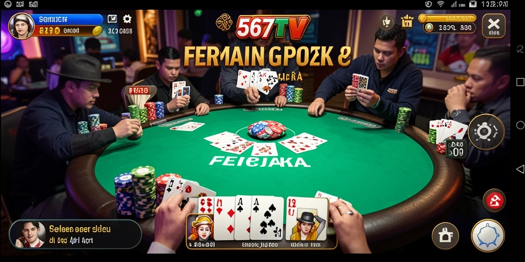 Screenshot gameplay seru dari 567TV dengan interaksi pemain nyata.