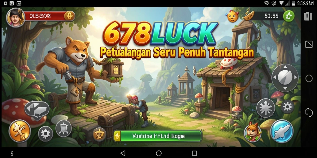 Screenshot utama 678LUCK yang menampilkan gameplay menegangkan dalam petualangan.