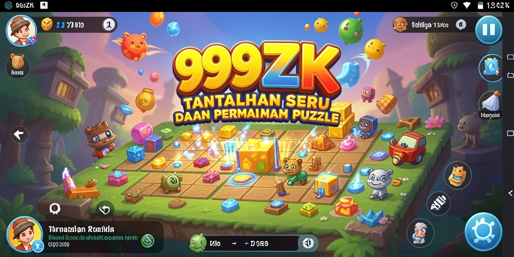 Tampilan gameplay <strong>999ZK</strong> yang penuh warna dan menantang.