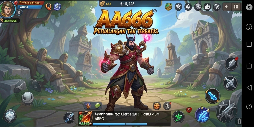 Tampilan gameplay seru dalam dunia ARPG yang menantang.