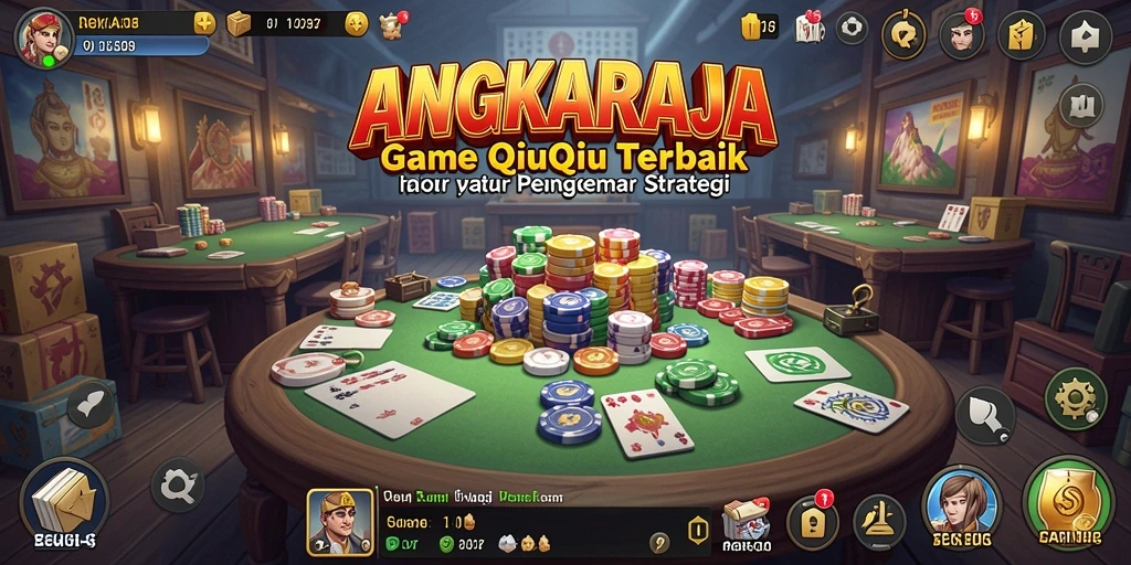 Tampilan permainan QiuQiu yang menarik dan interaktif di ANGKARAJA.