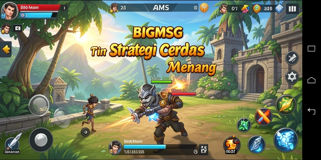 Tampilan menarik dari gameplay BIGMSG yang menguji strategi pemain.