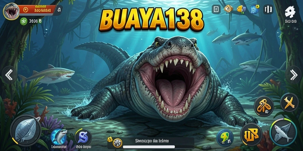 Tampilan gameplay BUAYA138 yang menggugah selera dalam simulasi hidup buaya.