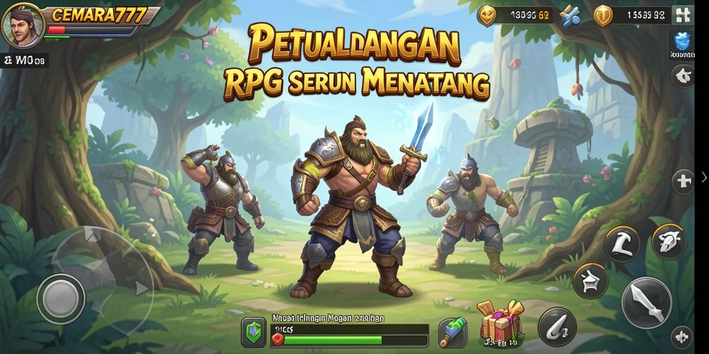 Tangkapan layar CEMARA777 menunjukkan gameplay RPG yang mendebarkan.