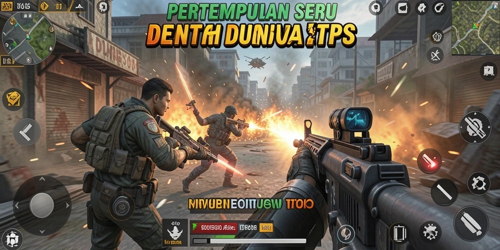 Screenshot utama D06 menampilkan pertempuran intens dalam mode TPS.