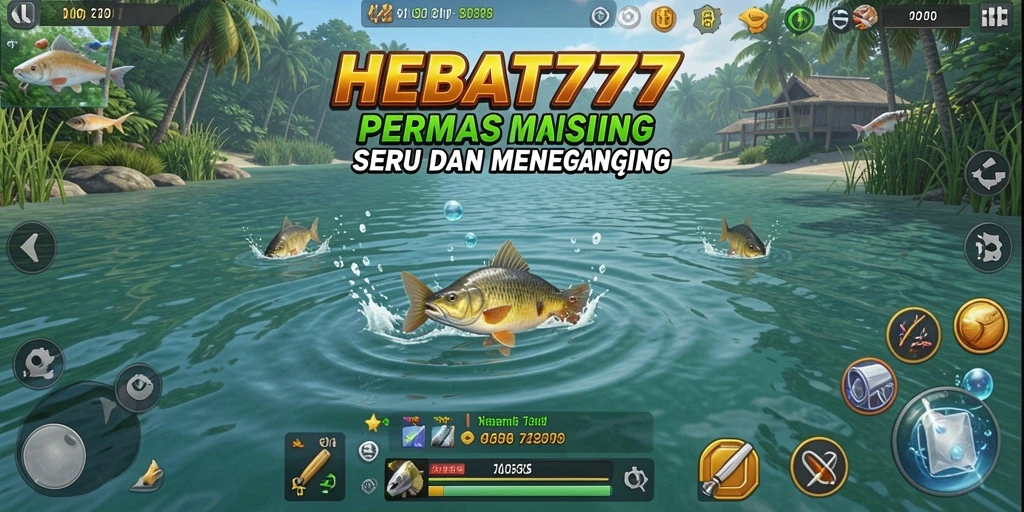 Tangkapan besar di laut dengan grafis yang memukau di HEBAT777.