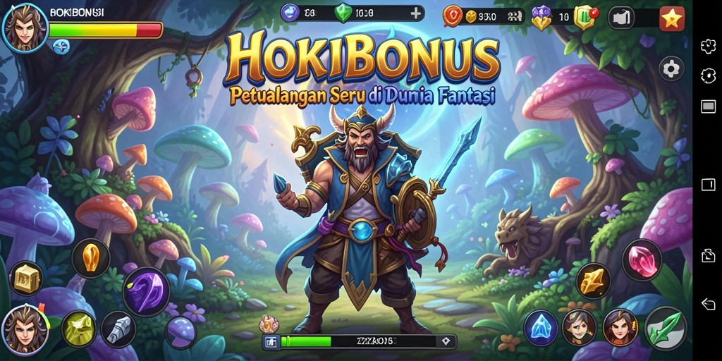 Gameplay menakjubkan HOKIBONUS dalam petualangan penuh warna.