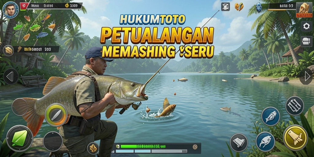 Tampilan gameplay HUKUMTOTO dengan pengalaman memancing yang mengasyikkan.
