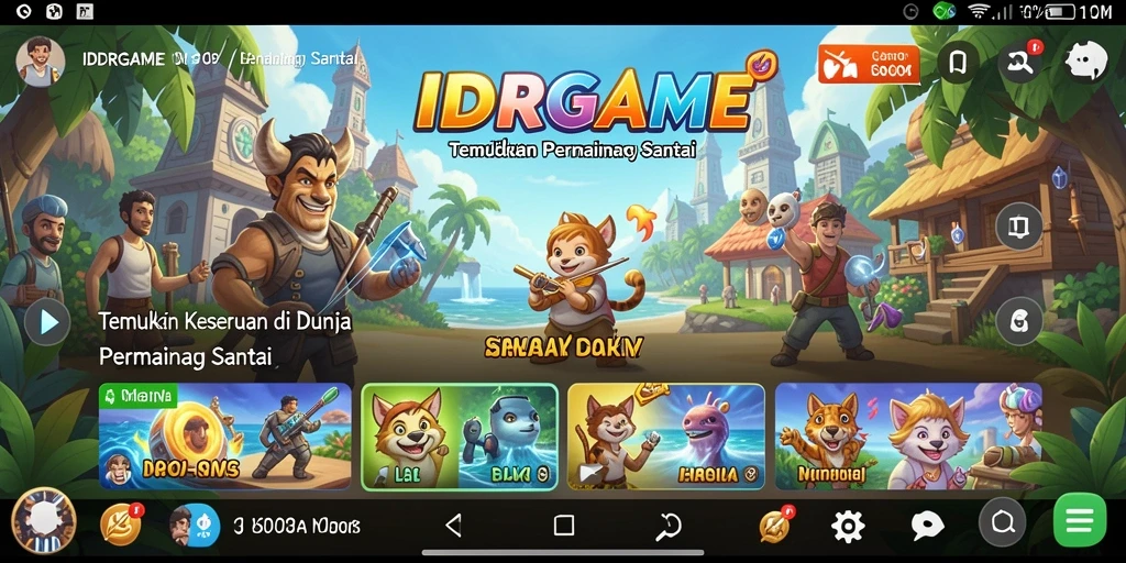 Screenshot IDRGAME menunjukkan gameplay yang menarik dan penuh warna.