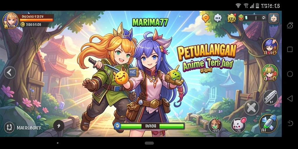 Screenshot permainan MARIMA77 menunjukkan aksi yang mendebarkan dan visual yang menawan.