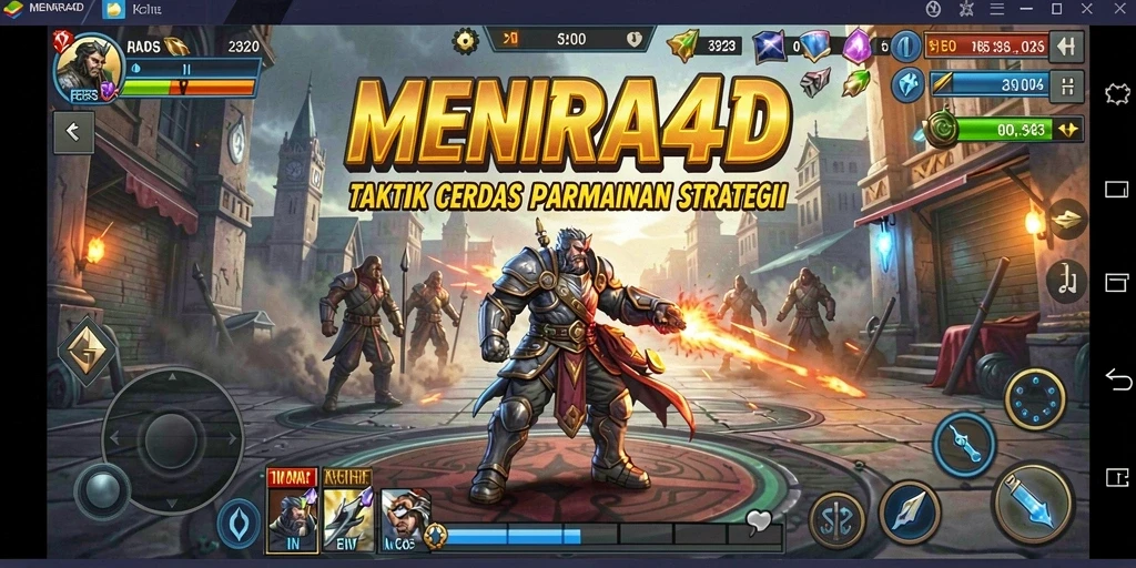 Menampilkan gameplay strategis dan seru di MENARA4D.