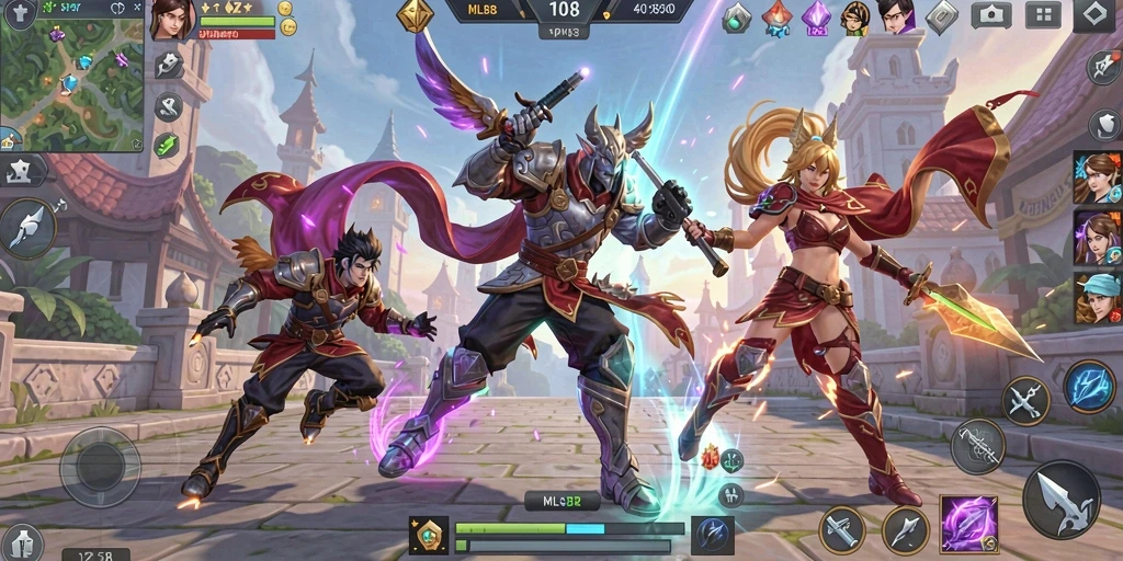 Tampilan gameplay balapan di MLBB8 yang mendebarkan dan seru.