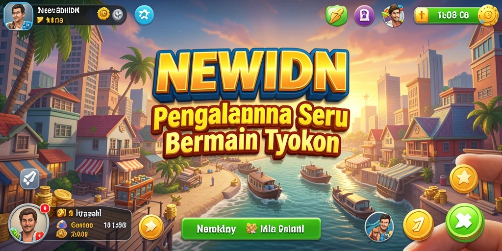 Tangkapan layar gameplay Tycoon yang menampilkan pengelolaan bisnis di NEWIDN.