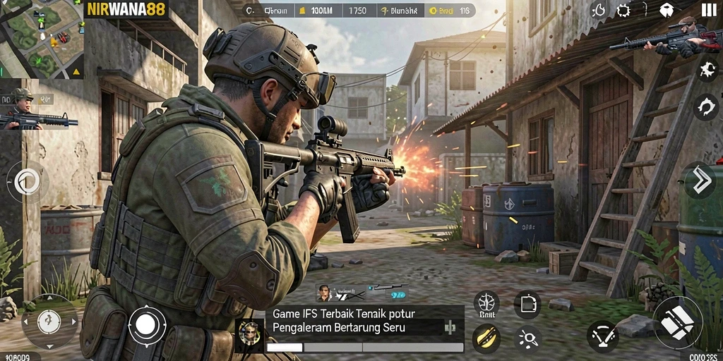 Tampilan menarik dari permainan FPS NIRWANA88 saat beraksi.