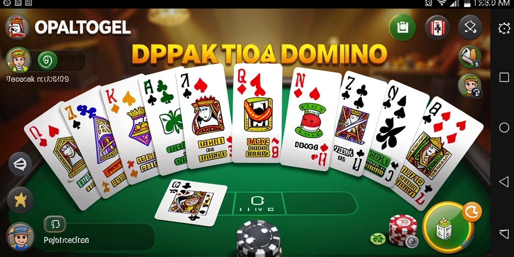 Screenshot utama OPALTOGEL menunjukkan gameplay Domino yang seru.