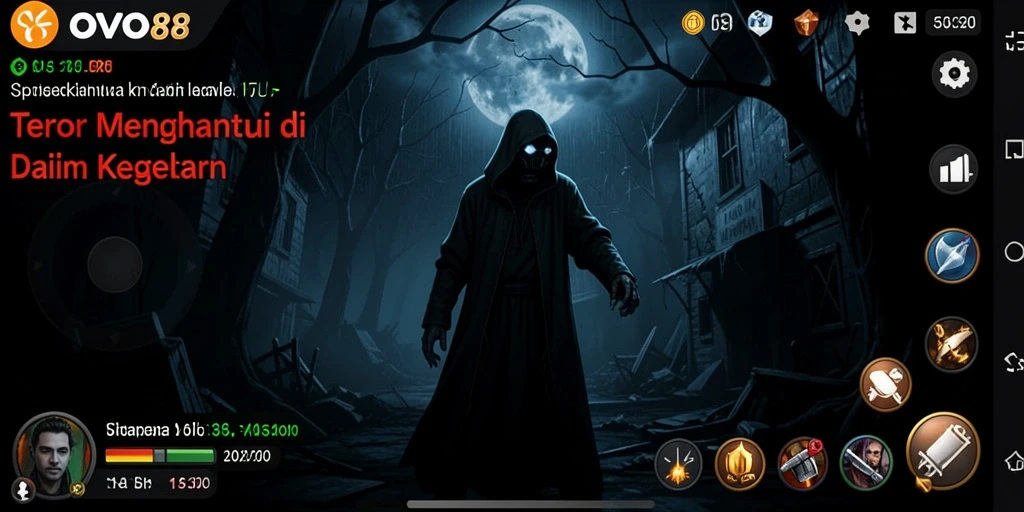 Tampilan gameplay OVO88 yang mencekam dan penuh ketegangan.