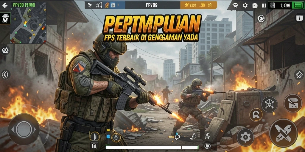 Tangkapan layar gameplay PPV99 menampilkan aksi pertempuran yang seru dan intens.