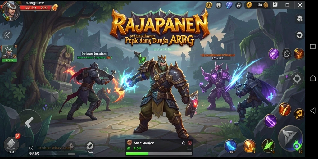 Tampilan gameplay menarik di RAJAPANEN dengan aksi pertarungan yang menegangkan.