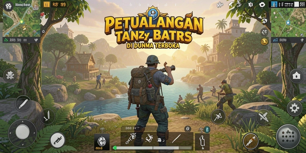 Screenshot RR89 menampilkan petualangan seru di dunia terbuka.