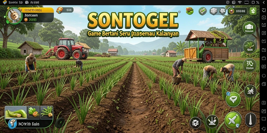 Tampilan gameplay menarik dari game farming SONTOGEL.