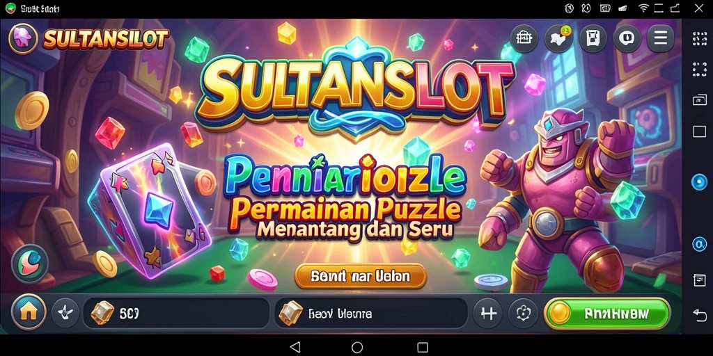 Tampilan layar permainan SULTANSLOT yang penuh teka-teki seru.