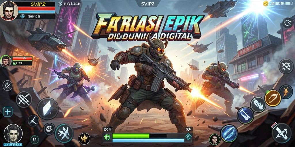 Tangkapan layar gameplay SVIP2 yang menunjukkan pertarungan seru dan grafis yang memukau.