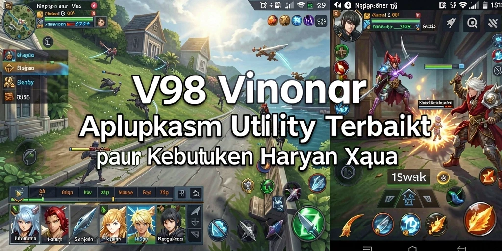 Tampilan antarmuka utama aplikasi V98 yang intuitif dan menarik.