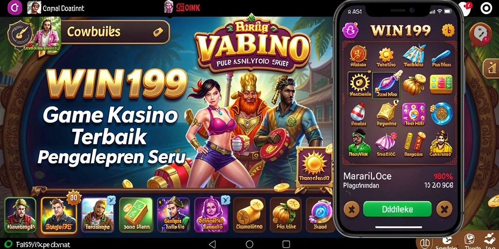 Tangkapan layar gameplay Kasino yang menarik dan penuh warna di WIN199.