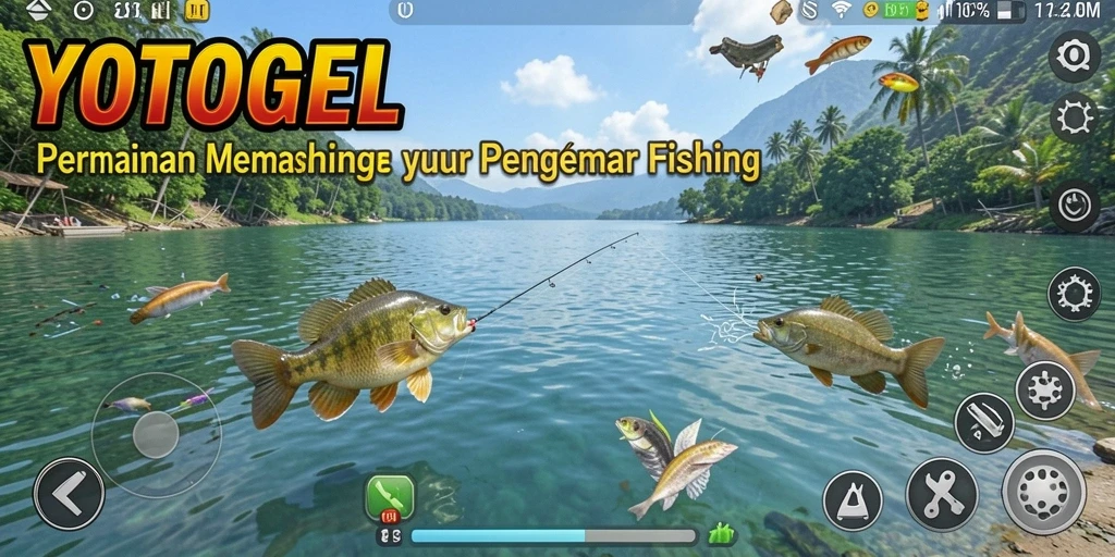 Screenshot YOTOGEL menampilkan gameplay memancing yang seru dan menantang.