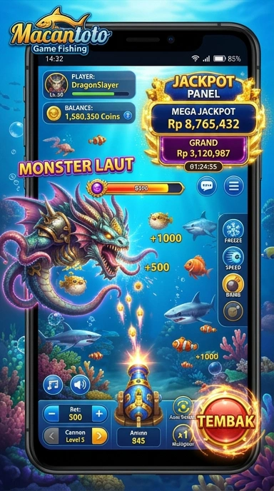 Pengguna yang sedang mencari aplikasi di macantoto.